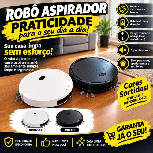 Robô aspirador de pó Recarregável 110v - Cores sortidas