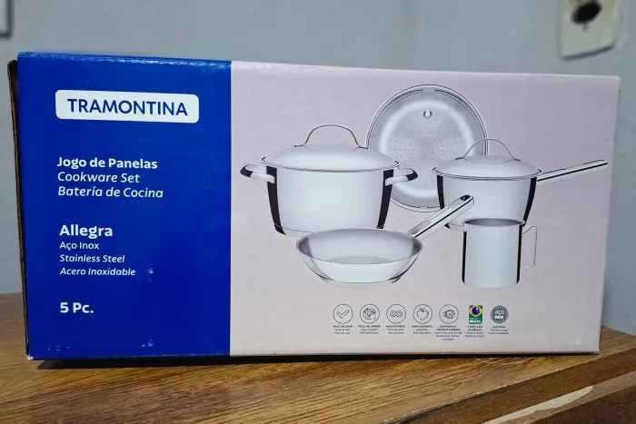 Jogo de Panelas Tramontina Inox - 5 peças