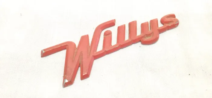 Emblema Willys Overland antigo