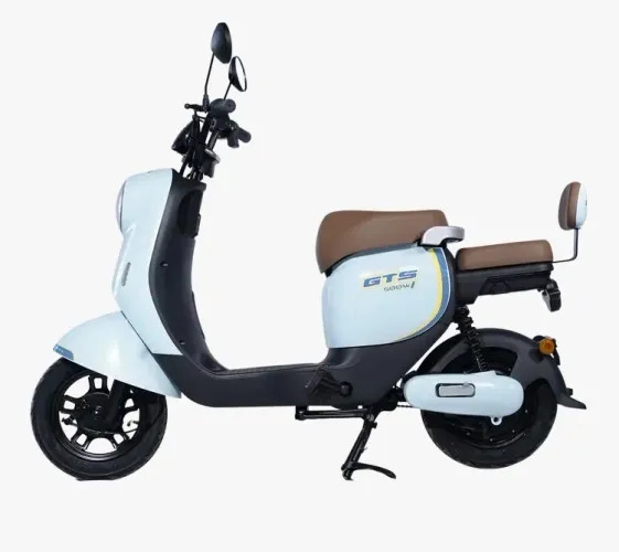 BICICLETA ELETRICA C6 500W PRETO/BEGE BATERIA DE CHUMBO 48V MARCA GTS - JD-06