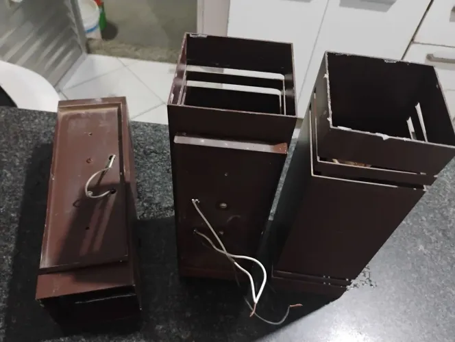  15 Peças adaptador luminária  em  material alumínio com duas entradas para lampadas