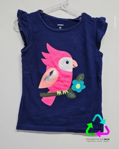 Blusa Infantil com Aplique de Papagaio Carter's