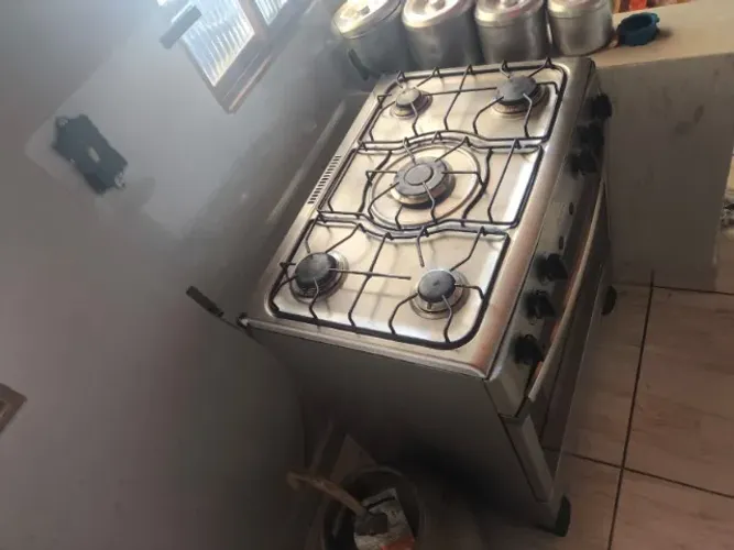 Fogão inox 5 bocas