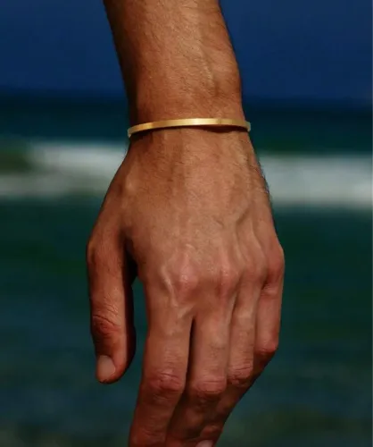 Pulseiras masculinas semi joias aço