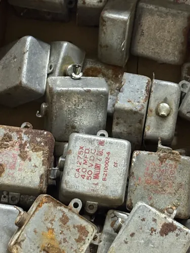 45 capacitor eletrolítico de caixa de metal mallory ca-275y painel de aeronave 
