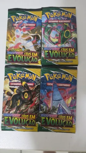 4 Booster Avulso Pokemon TCG Céus em Evolução