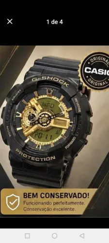 Casio g shock GA 110 série ouro muito novo sem marcas 