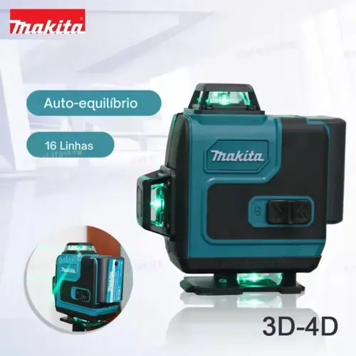 Nivel laser makita 16 linhas 360° graus com bateria e bolsa .