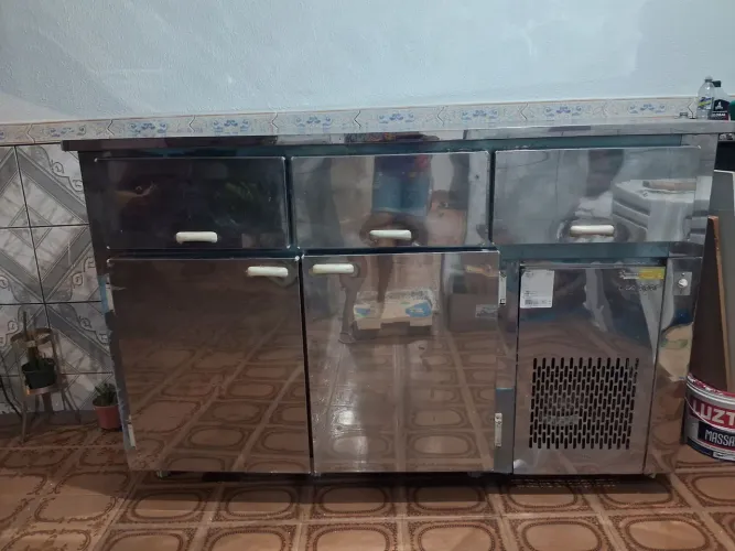 Balcão refrigerado pra chopp inox perfeito gelopar