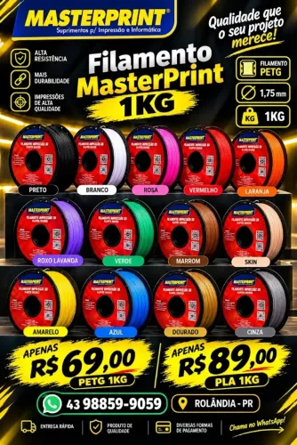 Filamento MasterPrint PETG/PLA