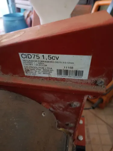 Triturador Forrageiro CID 75 110Volts