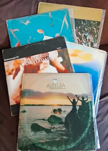 Lote 5 Lp's Discos De Vinil Gospel Evangélico - Grupo Life - em ótimo e excelente estado