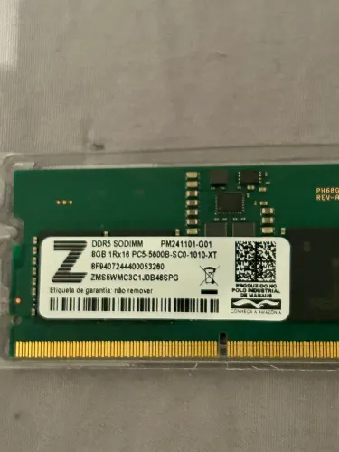 Memória RAM 8GB DDR5 5600 MHz