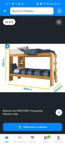Cama beliche 