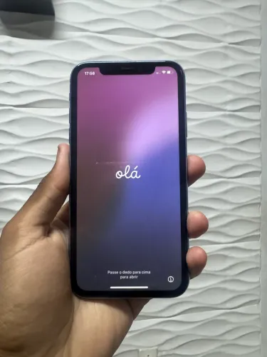 iPhone XR Azul 64GB - Tela com trincado leve - Preço pra vender HOJE!