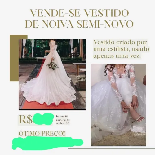 Vendo Vestidos de Noiva Semis novos