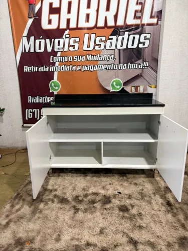 Armário de cozinha MDF ótimo estado !!! Balcão com tampo de mármore !!