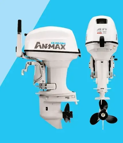 Motor Anmax 40HP Manual Elétrico - Motor de Popa Novo