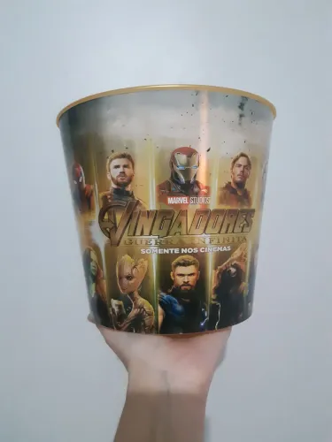 Balde de PipocaVingadores Guerra Infinita Marvel