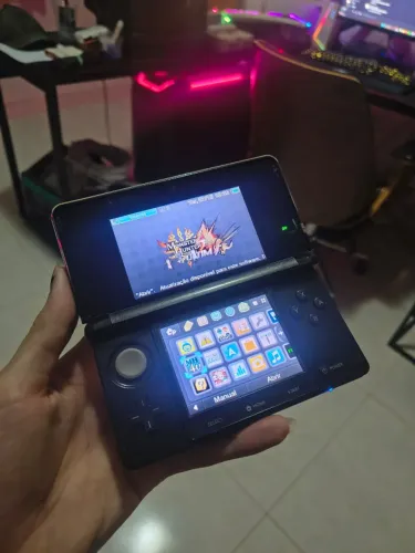Nintendo 3DS - Preto - Desbloqueado - SD 32gb
