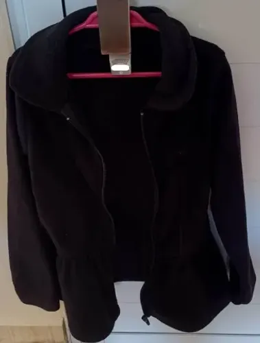 Blusa Casaco Infantil Cor Preto Tamanho 6
