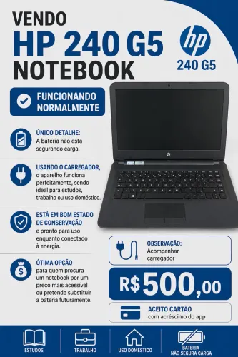 Notebook HP 240 G5