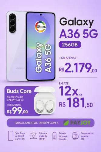 OFERTA SAMSUNG - A36 256GB + BUDS CORE