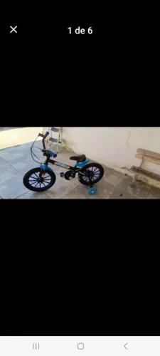 Bicicleta aro 16 com rodinhas