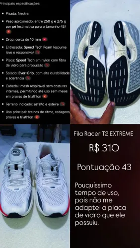 TENIS DA FILA RACER T2 EXTREME