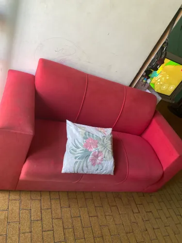 Sopa 3 lugares vermelho