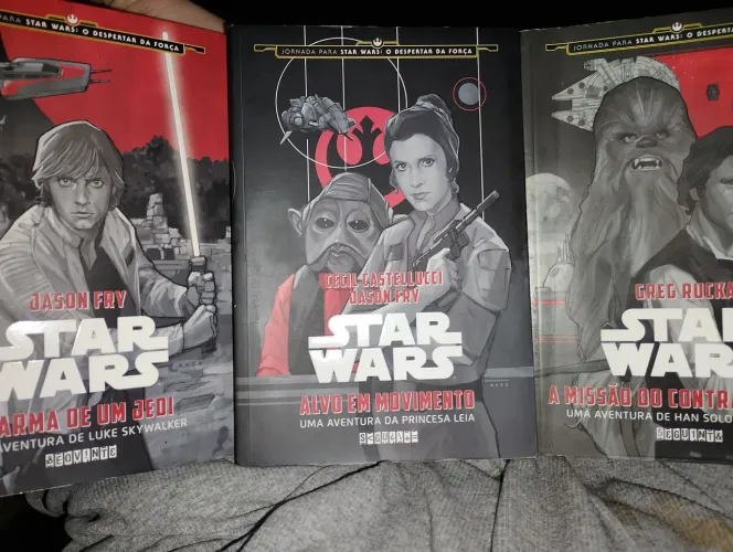 Lote 3 livros Star Wars