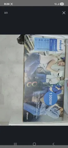 Vendo caixa de som nova lacrada Philips 1300w garantia e nota fiscal 