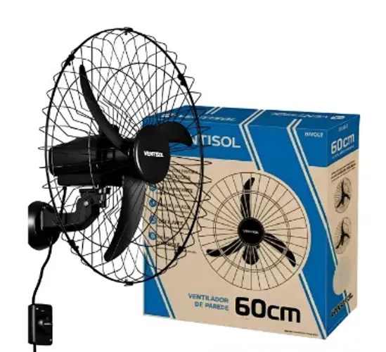VENTILADOR DE PARADE NEW 60CM 3 PALETAS 127V PT- VENTISOL
