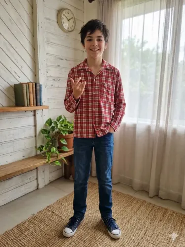 Camisa xadrez infantil 
