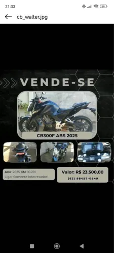 Moto , único dono . Sem detalhes