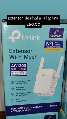 Extensor de sinal Wi-Fi mesh AC1200 RE305