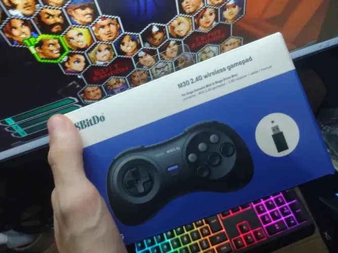 controle gamer retro m30 wireless 2.4g