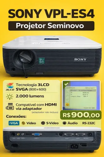Projetor Sony VPL-ES4 - Seminovo