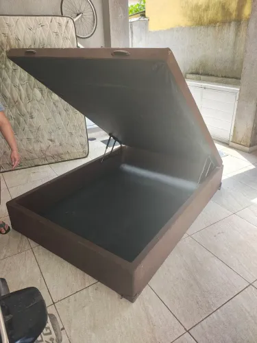 Base cama box baú Casal