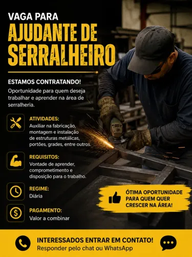 Ajudante De Serralheiro