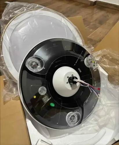 Ventilador de teto pás retráteis 