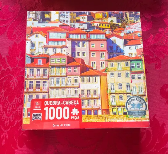 Quebra cabeça 1000 peças Cores do Porto Game Office