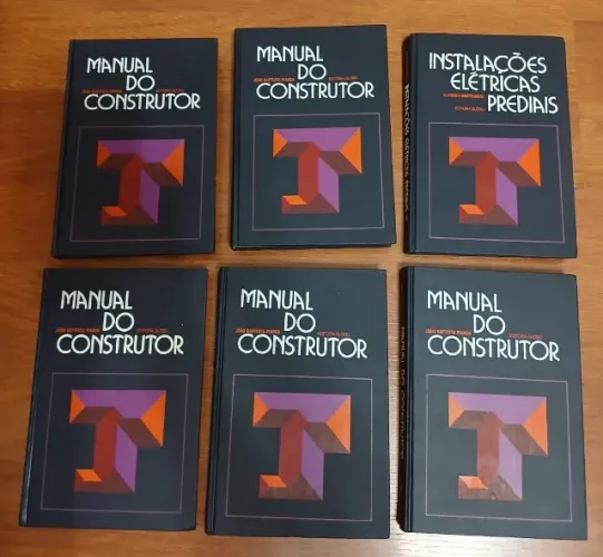 Livros "Manual do Construtor" João Baptista Pianca, Editora Globo, 1977, 9ª edição (Usado)