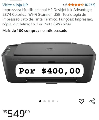 Impressora Semi nova