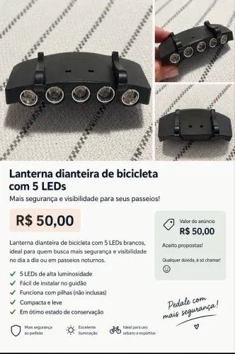 Lanterna para bicicleta!!!