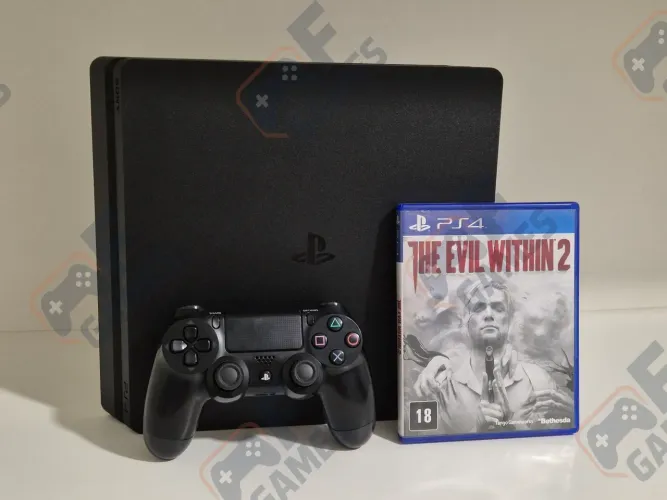 PS4 | Playstation 4 Slim 1TB Seminovo + Garantia | Aceito Cartão!!!