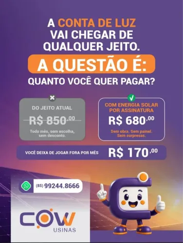 Energia solar por assinatura - Economia de até 25% simule agora!