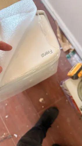 Kit Vaso Sanitário Monobloco com Assento Branco Quadrado 3 e 6 litros