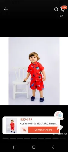 Roupa infantil carros