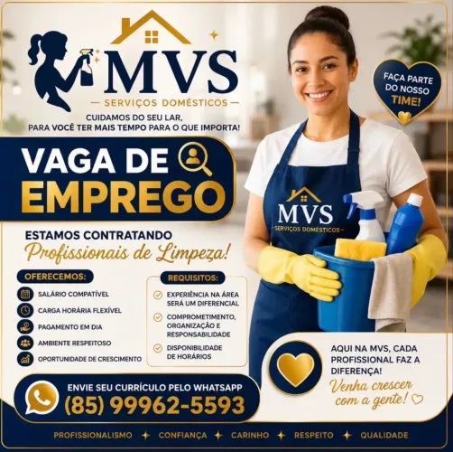 Vaga Para Doméstica meio período 